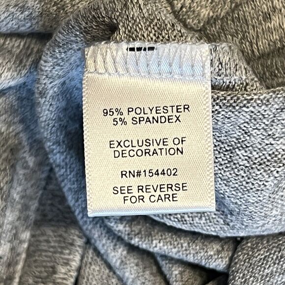 Clover + Pine Women's Shirt American Flag Size XL Short Sleeve Gray Patriotic - Picture 9 of 14